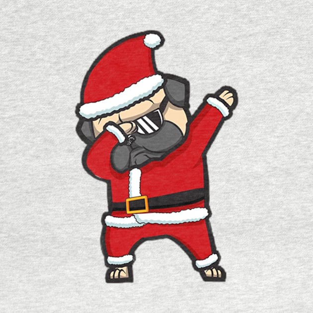 Dabbing Pug Christmas by D3monic